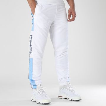 Sergio Tacchini - Pantalon Jogging A Bandes Abita 40814 Blanc Bleu Clair