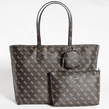 Guess - Lot Borsa da donna e frizione QG900624 Nero Oro