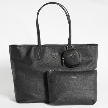 Guess - Lot Borsa e Pochette Donna BG900624 Nero Oro