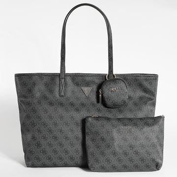 Guess - Lot Borsetta e Pochette Donna SL900624 Antracite Grigio Oro