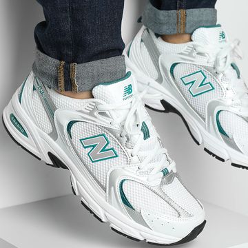 New Balance - Baskets 530 MR530AB White Metallic Silver Green