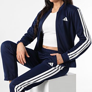 Adidas Sportswear - Tuta sportiva a 3 strisce da donna JD5435 Blu navy