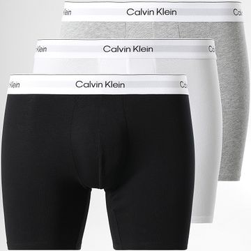 Calvin Klein - Set di 3 boxer 4394 nero bianco grigio erica