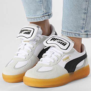 Puma - Scarpe da Ginnastica Palermo Moda Donna 401679 Feather Gray Puma Black