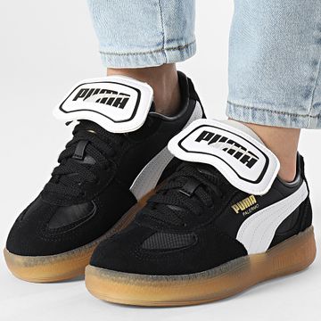 Puma - Palermo Moda Lingua Scarpe da ginnastica da donna 401679 Puma Nero Puma Bianco