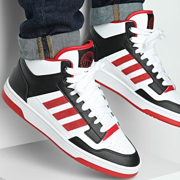 Adidas Sportswear - Rapid Court Mid JR3160 Core Black Team Power Red 2 Footwear White Sneakers Hi-Top