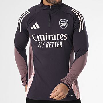 Adidas Sportswear - Maglietta a maniche lunghe con collo a zip AFC JF2924 Viola scuro