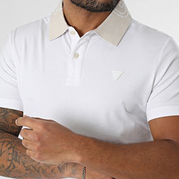 Guess - Polo manica corta M5GP66-J1314 Bianco Beige