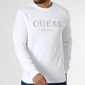 Guess - Felpa girocollo M5GQ08-KCN01 Bianco