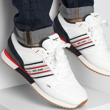 Pepe Jeans - Mezze scarpe da ginnastica Dublin PMS40028 Bianco