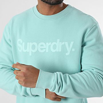 Superdry - Felpa girocollo Core Logo City M2014015A Turchese