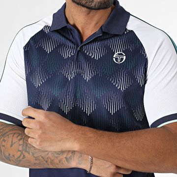 Sergio Tacchini - Polo manica corta Punte 40937 Navy White Green