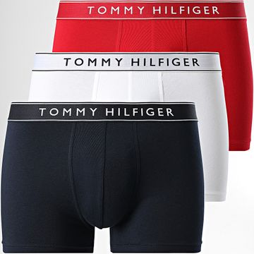 Tommy Hilfiger - Set di 3 boxer Everyday Essentials 3520 Navy Red White