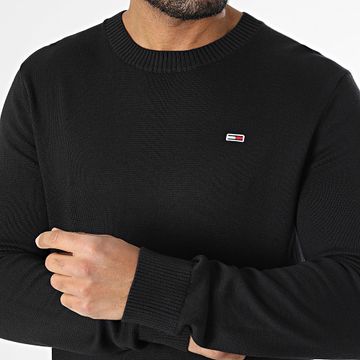 Tommy Jeans - Maglione sottile essenziale 8895 nero
