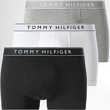 Tommy Hilfiger - Set di 3 boxer Everyday Essentials 3520 Nero Heather Grey Bianco