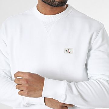 Calvin Klein - Felpa girocollo 7115 Bianco