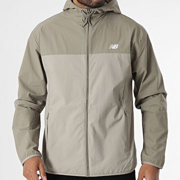 New Balance - MJ41506 Giacca a vento con cappuccio beige