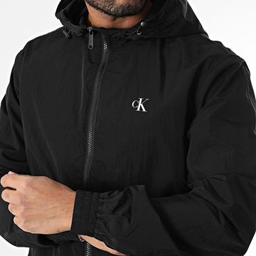 Calvin Klein - 7254 Giacca nera con cappuccio e zip