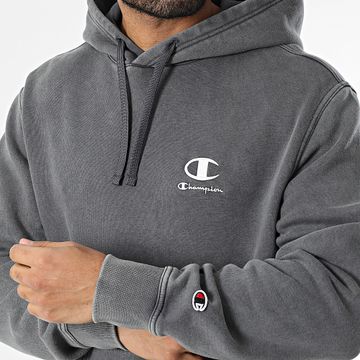 Champion - Felpa con cappuccio 221256 Grigio antracite