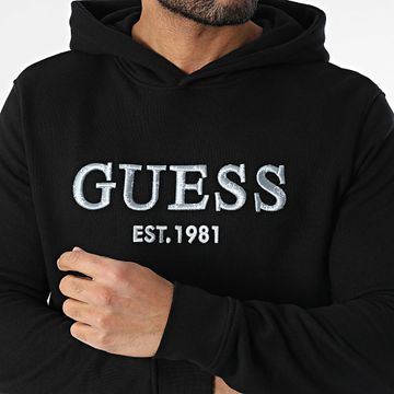 Guess - M5GQ36-KCN01 Felpa con cappuccio nero