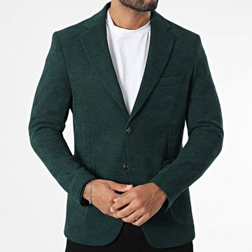 Mackten - Giacca blazer verde bottiglia