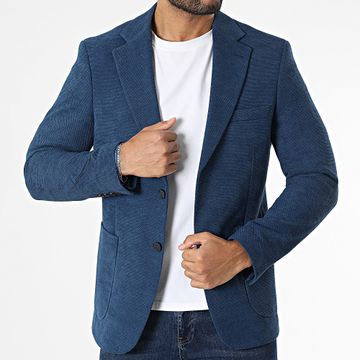 Mackten - Giacca blazer blu navy