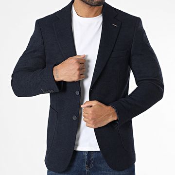 Mackten - Giacca blazer blu navy