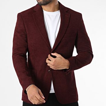 Mackten - Giacca blazer bordeaux