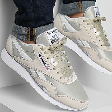 Reebok - Scarpe da ginnastica classiche in nylon 100209549 Beige Bianco