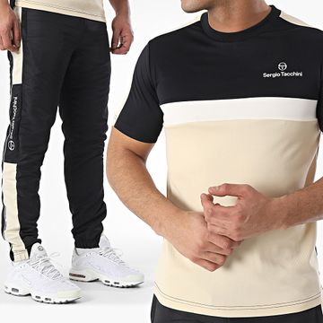 Sergio Tacchini - Prannie Tuta Alata 41051 40814 Nero Beige Bianco