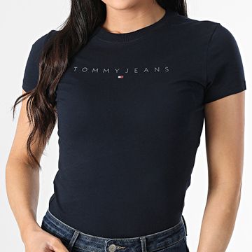 Tommy Jeans - Maglietta da donna Tonal Linear 0315 Navy