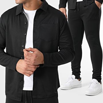 Zayne Paris  - Set camicia e pantaloni neri a maniche lunghe