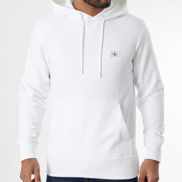Calvin Klein - Felpa con cappuccio 7113 Bianco