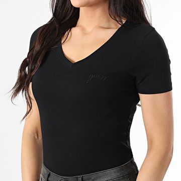 Guess - Maglietta donna con scollo a V O5GI02-KBBU1 Nero