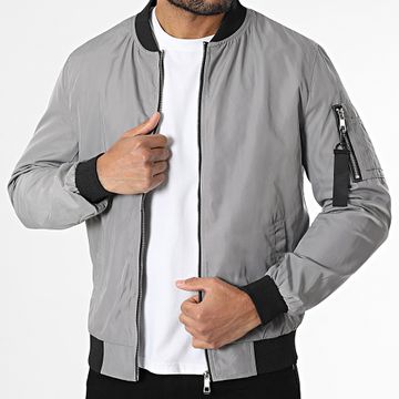 Kymaxx - Giacca bomber grigia