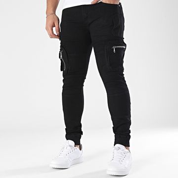 MTX - Pantaloni Cargo Slim Jeans neri