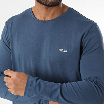 BOSS - Maglietta a maniche lunghe Mix And Match 50515389 Blu scuro