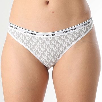 Calvin Klein - Infradito da donna QD5043E Bianco Grigio