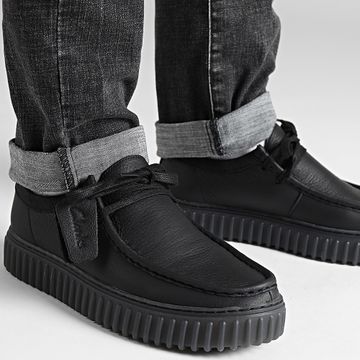 Clarks - Scarpe Torhill Lo in pelle nera