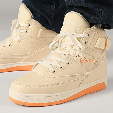 Ewing Athletics - Rebound 33 Hi Strap Hi-Top Sneakers 1RBE004 Ecru Gardenia Mock Orange
