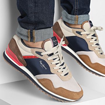 Pepe Jeans - Sneakers London Life PMS40035 Marrone Tabacco