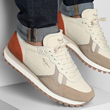 Pepe Jeans - Scarpe da ginnastica Brit-On Master PMS40034 Sand Beige