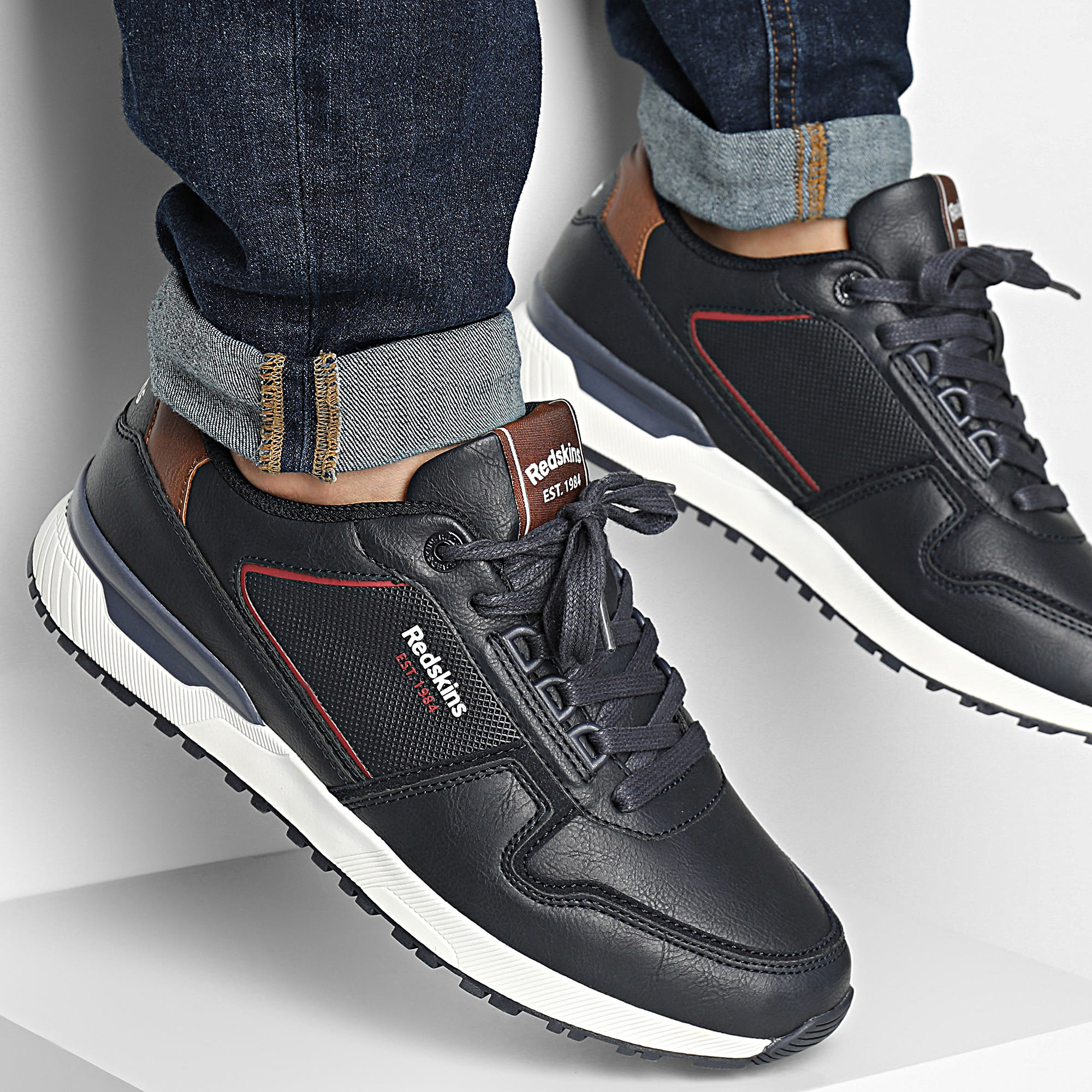 Redskins - Sneakers Bramsy SS101AB Navy Cognac