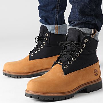 Timberland - Stivali Timberland Heritage 6 In Lace Waterproof A6EAS Wheat Nubuck Black