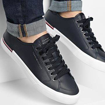 Tommy Hilfiger - Core Corporate Vulc Leather 5399 Desert Sky Sneakers