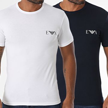 Emporio Armani - Set di 2 magliette EM001849-AF10778 Bianco Navy