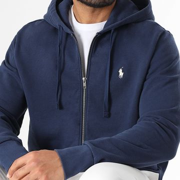 Polo Ralph Lauren - Original Player Felpa con zip e cappuccio blu navy