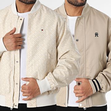 Tommy Hilfiger - Bomber reversibile 8707 Beige Bianco