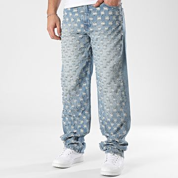 2Y Premium - Jeans blu in denim dal taglio regolare