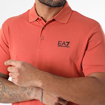 EA7 Emporio Armani - Polo a maniche corte 8NPF14-PJVQZ Arancione